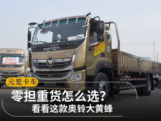 美狮贵宾会品鉴：零担重货怎么选？ 看看这款奥铃大黄蜂